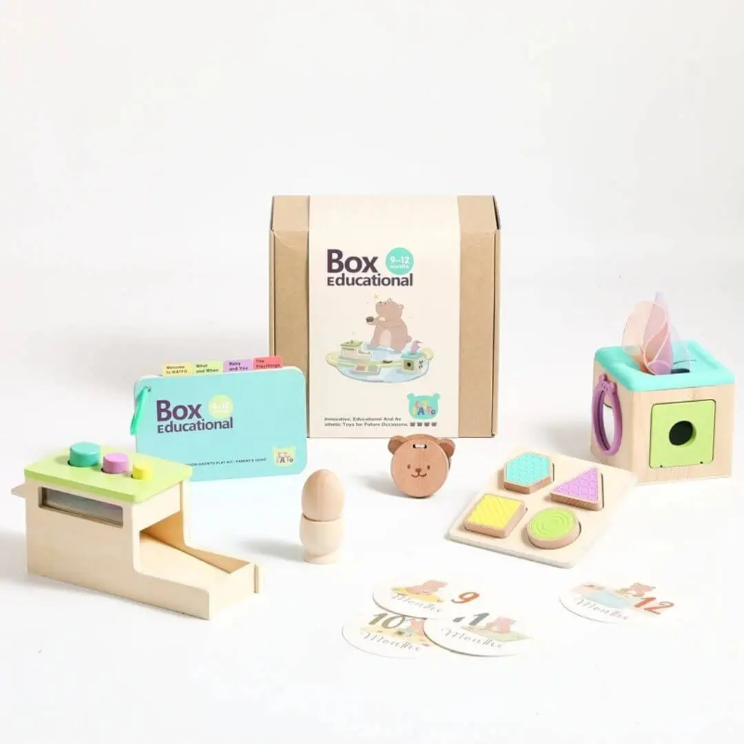 Coffret jouet en bois 9-12 mois – Bébé Éveil™ – Image 8